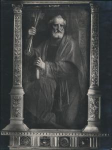 Scomparto di polittico dipinto - Pala di S. Magno - Particolare di San Pietro - Bernardino Luini - Legnano - Chiesa di S. Magno