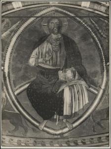 Dipinto murale - Cristo benedicente in mandorla - Lodi Vecchio - Basilica di S. Bassiano - Navata centrale - Abside