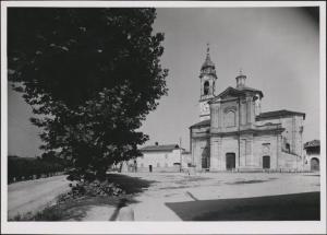 Bereguardo - Chiesa parrocchiale di S. Antonio Abate - Facciata e campanile