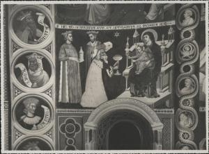 Dipinto murale - Adorazione dei Magi - Como - Basilica di S. Abbondio - Abside