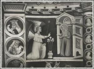 Dipinto murale - Annunciazione - Como - Basilica di S. Abbondio - Abside