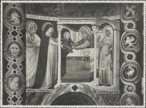 Dipinto murale - Presentazione al Tempio - Como - Basilica di S. Abbondio - Abside