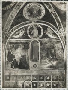 Dipinto murale - Ecce Homo e episodi della vita di S. Benedetto - Vertemate - Chiesa di S. Giovanni Battista