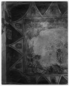 Milano - Castello Sforzesco - Musei Civici - Sala 3 (Cappella di San Donato) - Veduta parziale dell'affresco della volta con la Risurrezione di Cristo