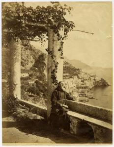 Ritratto maschile - Frate Cappuccino - Amalfi - Veduta dal convento dei cappuccini