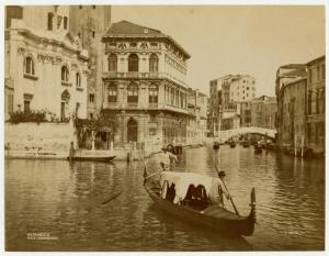 Venezia - Canale di Cannaregio, o Canal regio, o Rio di Canareggio - Palazzo Labia e imbarcazioni