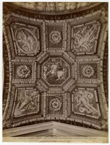Genova - Palazzo Doria Pamphili - Loggia degli Eroi - Soffitto - Affresco e stucco - Particolare della decorazione