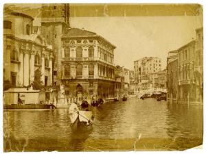 Venezia - Rio di Cannaregio - Veduta della Chiesa di San Geremia, di Palazzo Labia, del Ponte delle Guglie e del Ghetto Vecchio