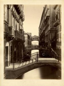 Venezia - Rio di Palazzo o della Canonica - Ponte del Rimedio - Veduta del Ponte dei Sospiri