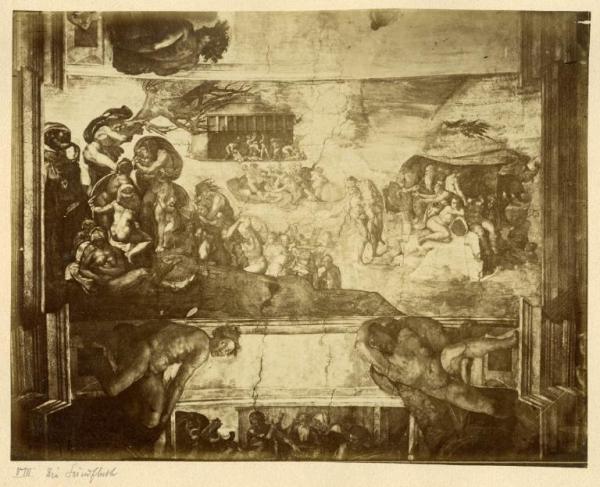 Affresco - Storie della Genesi, Diluvio universale - 1508-1510 ca. - Michelangelo Buonarroti - Roma - Stato della Città del Vaticano - Cappella Sistina