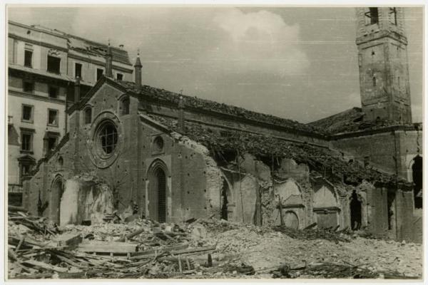 Milano - bombardamenti 1943 - S. Pietro in Gessate