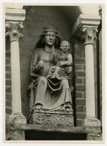 Scultura - Madonna con Bambino - Primo maestro della Loggia degli Osii (bottega, 1310 circa) - Vedano al Lambro - oratorio di Santa Maria delle Selve