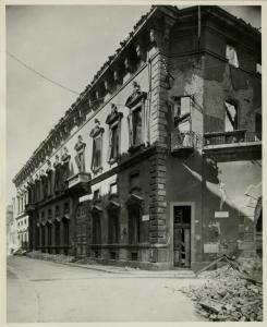 Milano - bombardamenti 1943 - via Lanzone 2 - Palazzo Visconti Abbiate