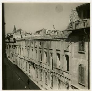 Milano - bombardamenti 1943 - Via Borgonuovo