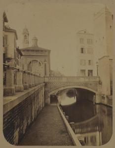 Milano - Porta Ticinese - S. Maria della Vittoria - ponte sul naviglio