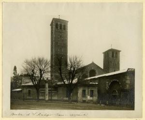 Milano - Basilica di S. Ambrogio - fianco - campanile