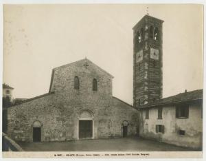 Agliate (MB) - Basilica dei Ss. Pietro e Paolo - sagrato - facciata - campanile