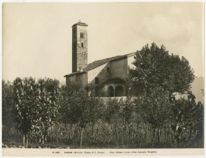 Annone di Brianza (LC) - Chiesa di San Giorgio - veduta dall'esterno - vegetazione