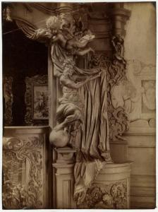 Fantoni, Andrea - "Allegoria della Giustizia" - confessionale ligneo (dettaglio decorativo) - Basilica di Santa Maria Maggiore - Bergamo