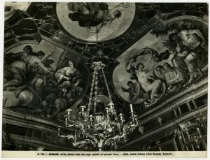 Storer, Johann Christoph - "L'Astronomia" - "I quattro elementi" - affreschi - soffitto - Sala degli specchi - Palazzo Terzi - Bergamo