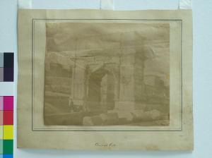 Roma - Arco di Tito - Combattimenti per la Repubblica Romana del 1849