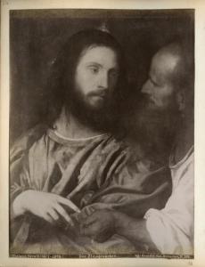 Dipinto - Cristo della moneta - Tiziano - Dresda - Gemäldegalerie