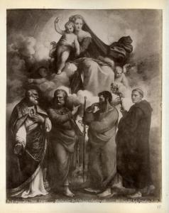 Dipinto - Apparizione di Maria ai Quattro Santi - Bagnacavallo