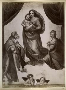 Dipinto - La Madonna Sistina - Raffaello Sanzio - Dresda - Gemäldegalerie