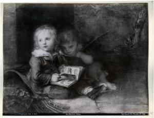 Dipinto - I figli dell'artista - Christian Leberecht Vogel - Dresda - Gemäldegalerie