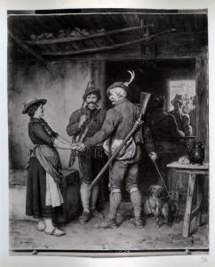 Dipinto - Addio ai cacciatori - Franz Defregger - Dresda - Gemäldegalerie