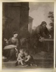 Dipinto - La Sacra Famiglia con S. Giovannino - Murillo - Budapest - Museum of Fine Arts