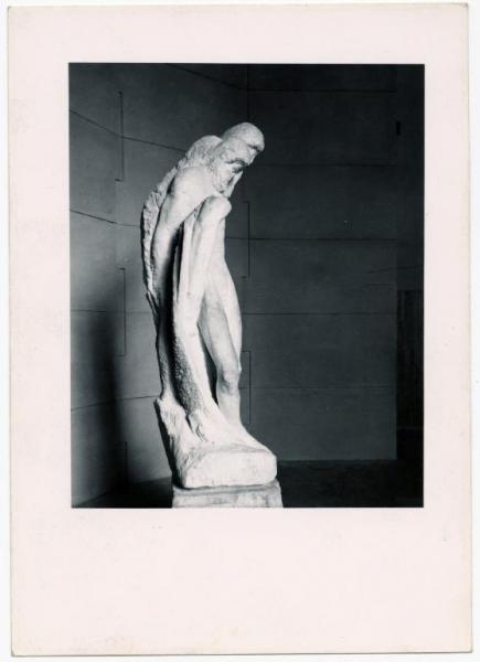 Scultura - Pietà Rondanini - Michelangelo Buonarroti - Milano - Castello Sforzesco - Musei Civici - Museo d'arte Antica - Sala 15 (Sala degli Scarlioni) - Allestimento BBPR (1956)