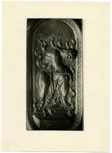 Scultura (legno) - Stallo del Coro, serie dei Santi martiri, "Sant' Apollonia" - Milano - Duomo