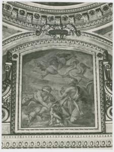 Dipinto murale - L'Annuncio ai pastori - Guglielmo Caccia detto il Moncalvo - Milano - Chiesa. di S. Alessandro, Cappella del Sacro Cuore (già della Natività)