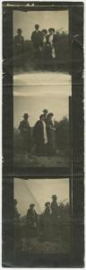 Ritratto di gruppo - Elvira Lazzaroni con donna e due uomini - Esterno, montagna