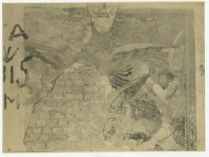 Affresco - Lotta degli arcangeli con il dragone - pittore ignoto - Milano - chiesa di Sant'Angelo - convento - chostro piccolo