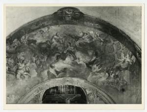 Affresco - Incoronazione della Vergine - Stefano Maria Legnani detto il Legnanino - Milano - chiesa di Sant'Angelo - arcone d'ingresso al transetto