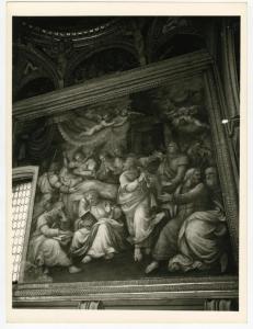 Affresco - Morte della Vergine - Ottavio Semino - Milano - chiesa di Sant'Angelo - cappella della Misericordia o cappella Brasca - parete destra