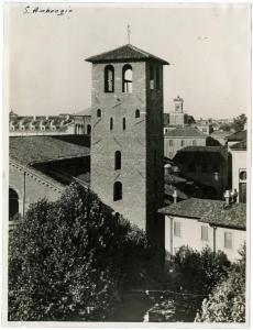Milano - basilica di Sant'Ambrogio - campanile dei Monaci
