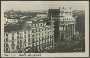 Madrid - Calle de Alcalá - Palazzo delle Cariatidi (Edificio de las Cariátides) - Palazzi - Strada - Veduta dall'alto
