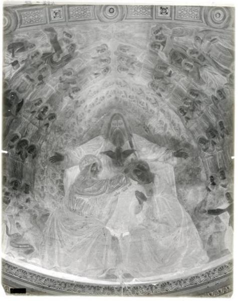 Affresco - Incoronazione della Vergine - particolare - Ambrogio da Fossano, detto il Bergognone - Milano - Basilica di San Simpliciano - abside - volta