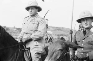 Viaggio in Africa. Ritratto di coppia - due militari italiani a cavallo - Pirzio Biroli