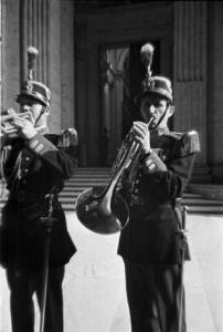 Città del Vaticano. Basilica di San Pietro. Banda delle guardie - tromba e trombone