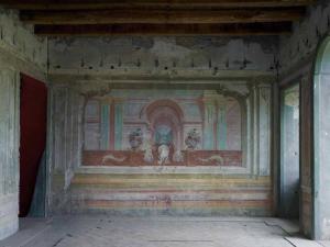 Corpi di reato. Ottaviano - Castello Mediceo: interno - Salone - Affresco