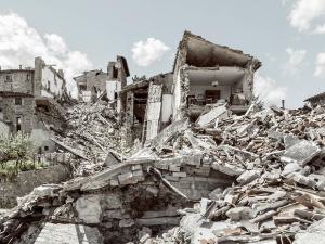 Terremoto. Accumoli (RI) - Terremoto Centro Italia - Macerie, rovine - Edifici distrutti - Case sventrate