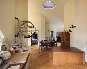 Atlante. Terni - Casa Lina (architetto Mario Ridolfi, 1964-1967) - Dettaglio interno, arredamento - Cucina - Salotto - Camera da letto