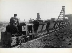 Ribolla - Miniera di lignite - Convoglio di trasporto