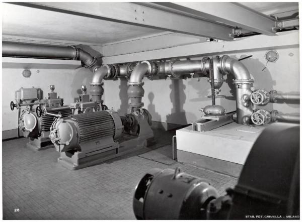 Bressanone - Centrale idroelettrica - Gruppi ausilari - Pompe di refrigerazione