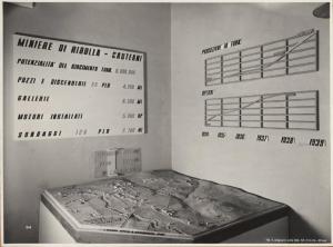 Roma - Mostra autarchica del minerale italiano del 1938 - Padiglione difesa della razza nel settore minerario - Interno