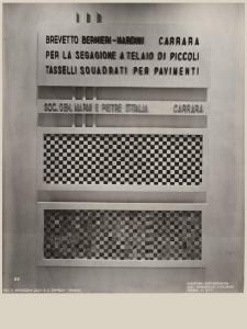 Roma - Mostra autarchica del minerale italiano del 1938 - Padiglione Marmi e Pietre - Pannello
